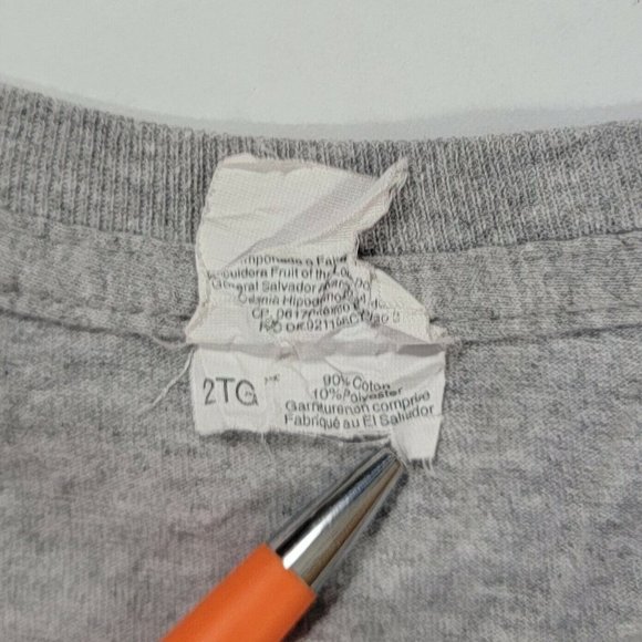 Kerusso T-Shirt Mens XXL Gray Take The Road Less Traveled Bible Verse Tee - Picture 9 of 9